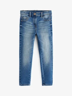 Online Next Regular Fit Skinny Jeans (3-16yrs) Mid Blue