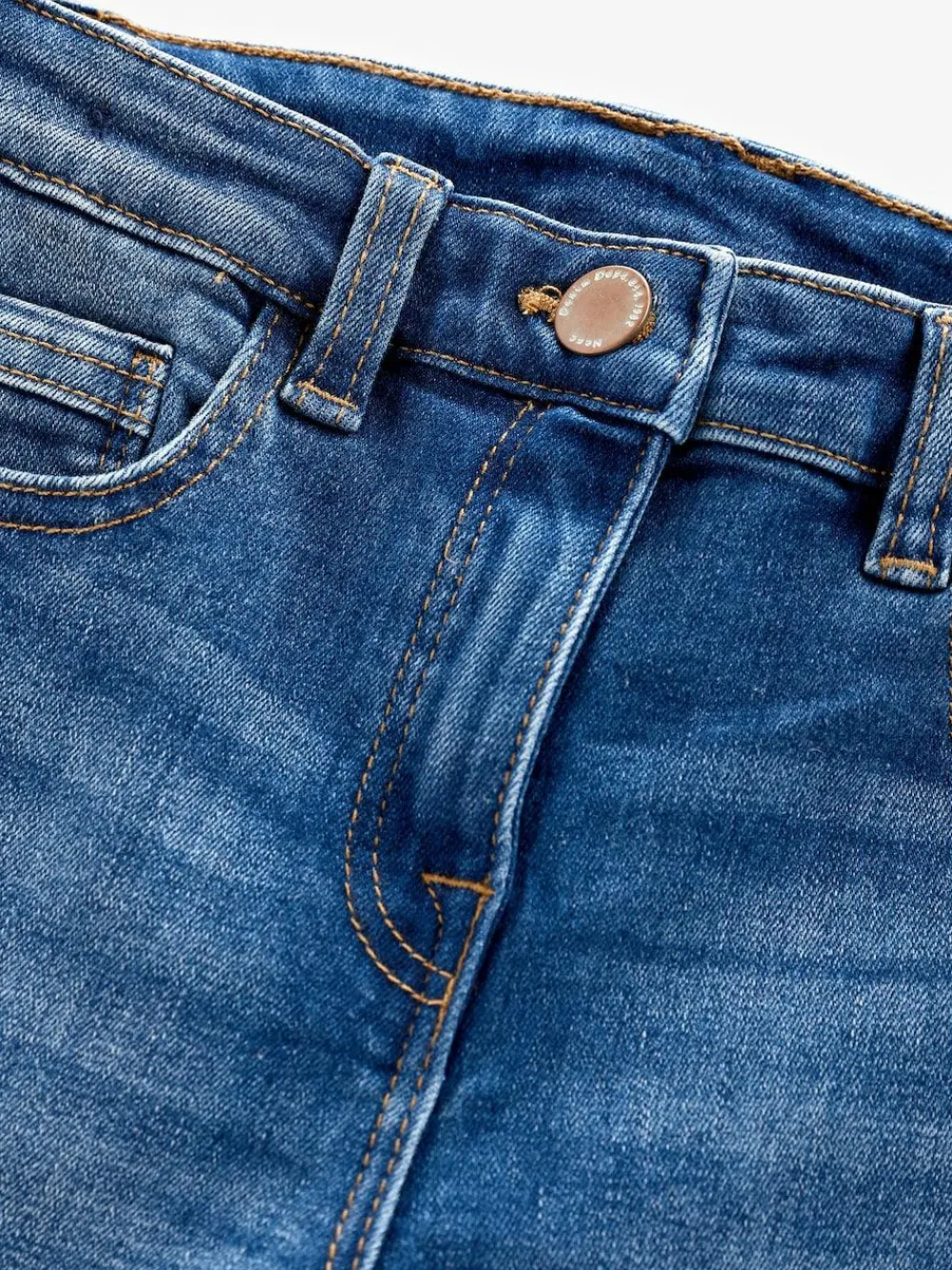 Online Next Regular Fit Skinny Jeans (3-16yrs) Mid Blue