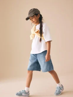 Next Regular Length Relaxed Denim Shorts (3-16yrs)^ Shorts & Skirts