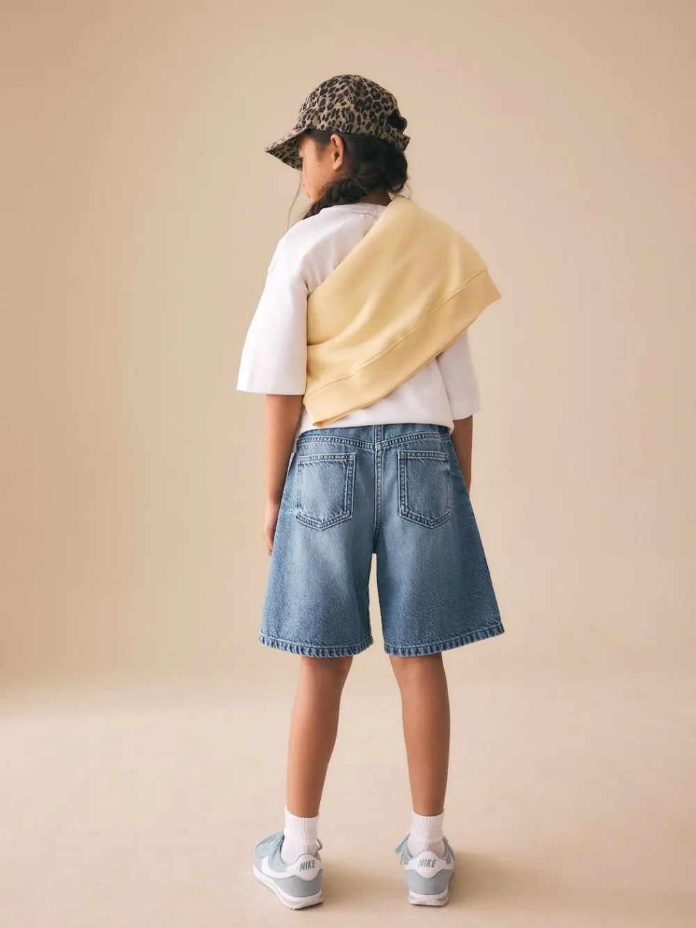 Next Regular Length Relaxed Denim Shorts (3-16yrs)^ Shorts & Skirts