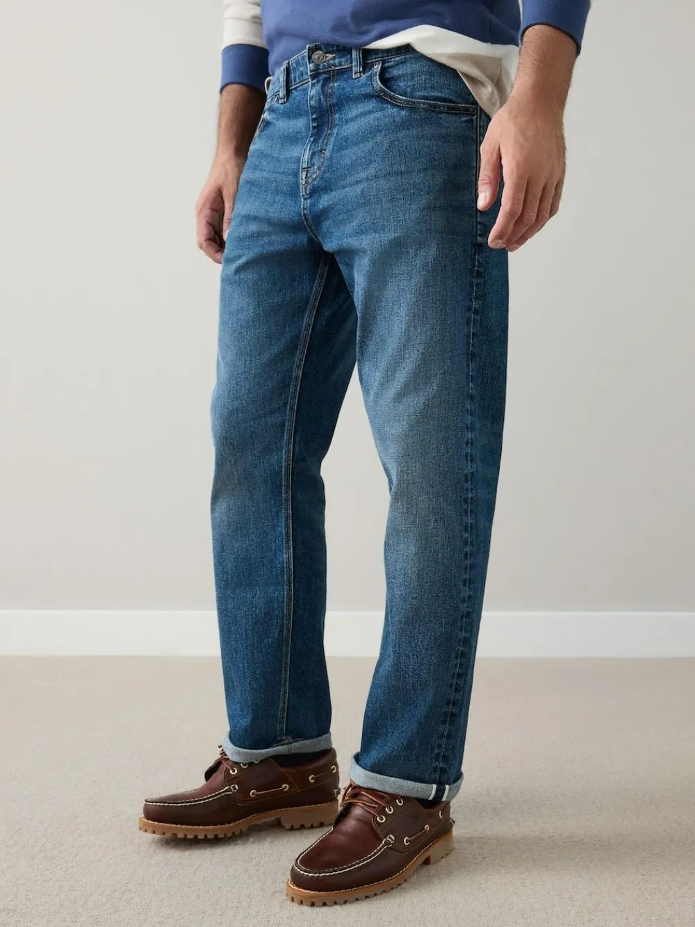Next Regular Tapered Fit Signature Selvedge Denim Jeans^ Jeans|Jeans