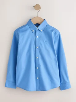 New Next Mid Blue Single Oxford Shirt (3-16yrs)