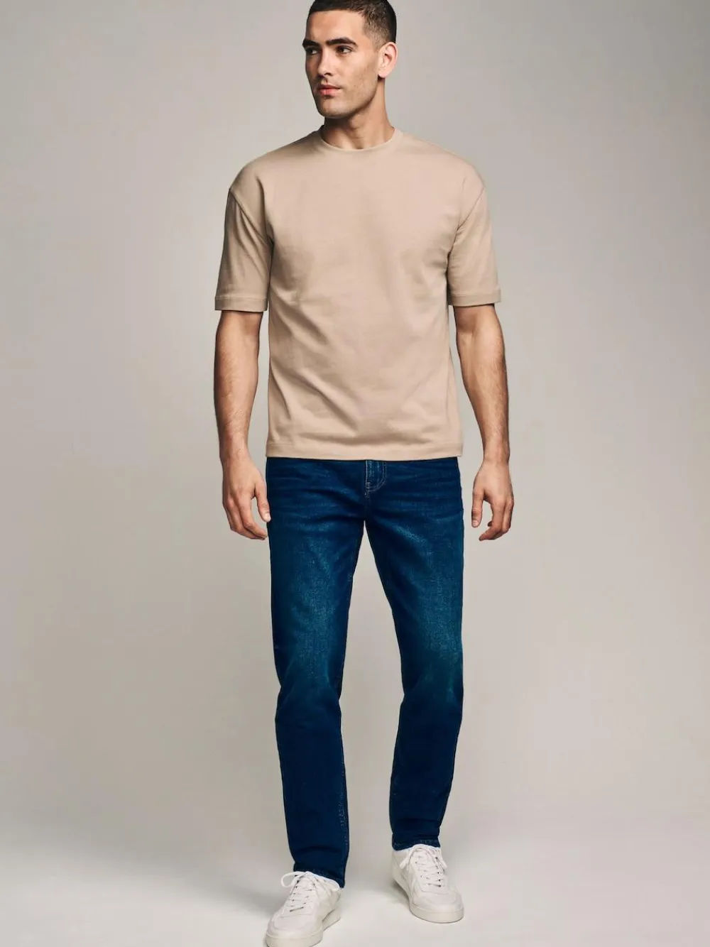 Next Mid Blue Slim Fit Essential Stretch Jeans^ Jeans|Jeans