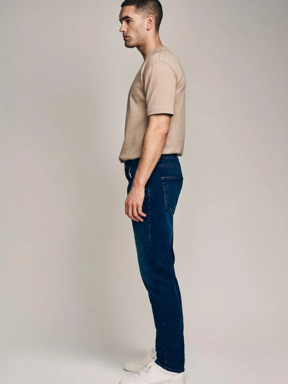 Next Mid Blue Slim Fit Essential Stretch Jeans^ Jeans|Jeans