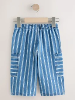 Next Wide Leg Pull On Cargo 100% Cotton Jeans (3mths-7yrs)^BOY Jeans & Joggers|Jeans