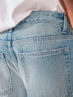 Next Mid Blue Wide Fit Authentic Jeans (3-16yrs)^BOY Jeans|Jeans