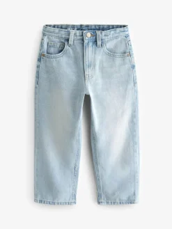 Next Mid Blue Wide Fit Authentic Jeans (3-16yrs)^BOY Jeans|Jeans