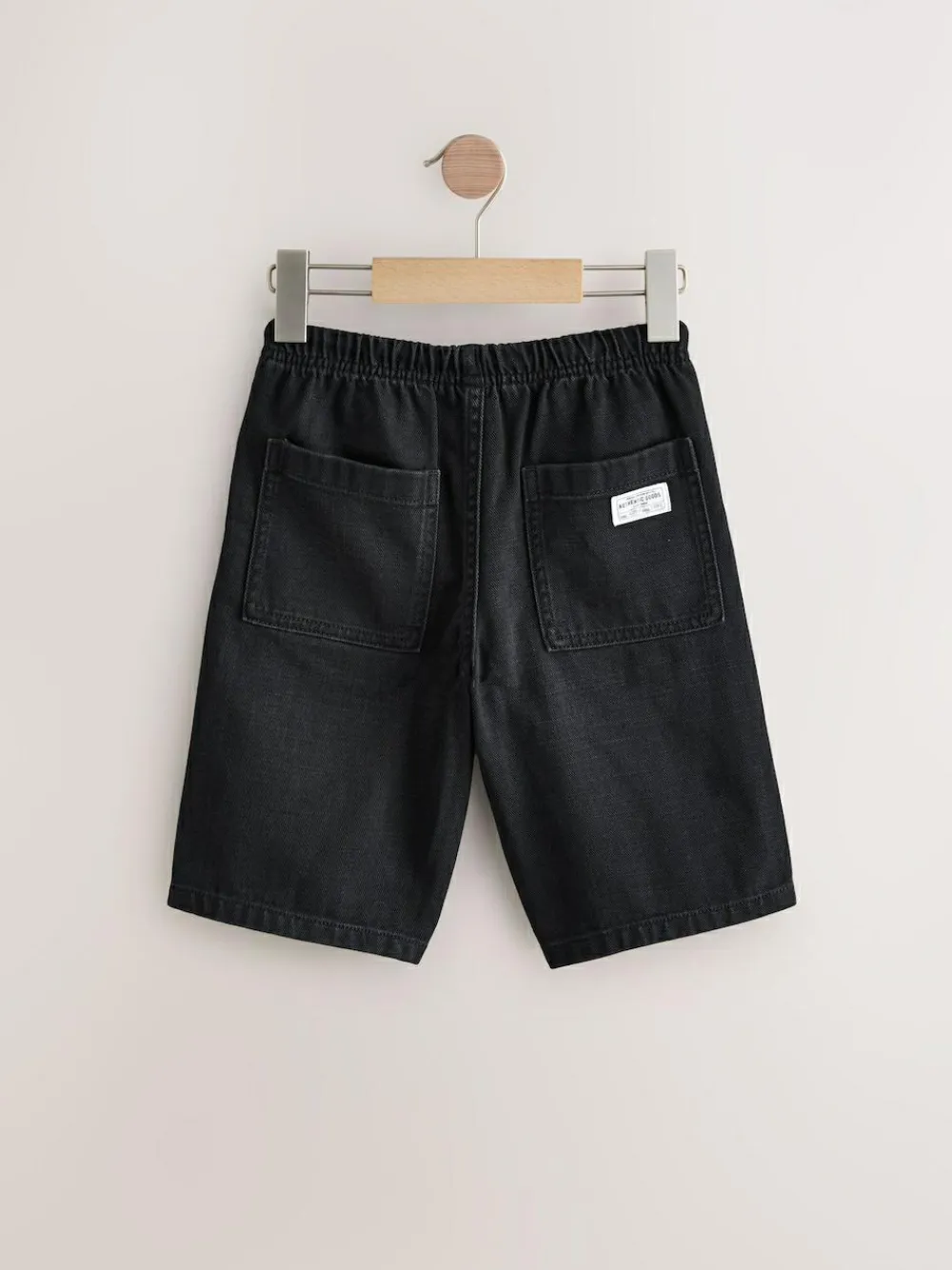 Hot Next Bermuda Pull On Denim Shorts 2 Pack (3-16yrs) Mid Blue/Black