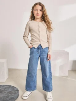 Discount Next Wide Leg Jeans (3-16yrs) Mid Denim Blue