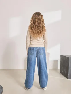 Discount Next Wide Leg Jeans (3-16yrs) Mid Denim Blue
