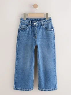 Discount Next Wide Leg Jeans (3-16yrs) Mid Denim Blue