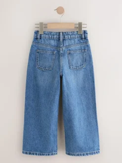 Discount Next Wide Leg Jeans (3-16yrs) Mid Denim Blue