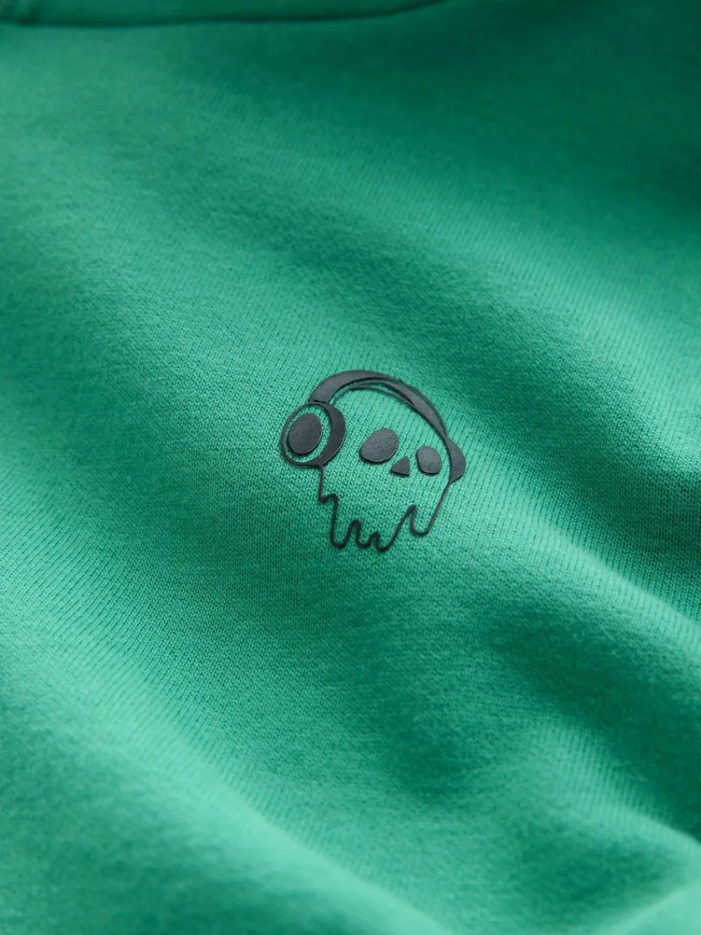 Next Mid Green Skull Sign Off Hoodie (3-16yrs)^BOY Sweatshirts & Hoodies