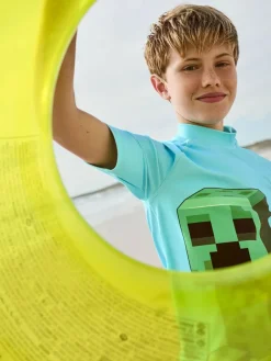 Hot Next Minecraft Rash Vest (3-16yrs)