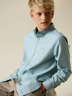 Next Mineral Green Single Oxford Shirt (3-16yrs)^BOY Shirts
