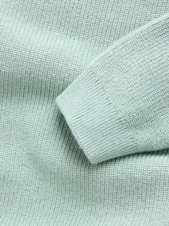 Next Mineral Green Without Stag Cotton Crew Neck Knitted Jumper (3-16yrs)^BOY Knitwear & Sweaters|Knitwear