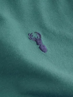 Outlet Next Mineral Green/Blue Short Sleeve Stag Embroidered T-Shirts 4 Pack (3-16yrs)