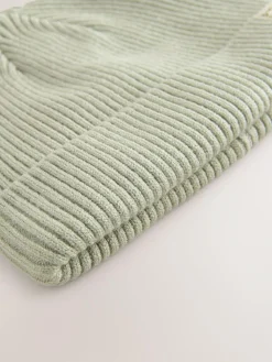 Next 2 Pack Baby Beanie Knitted Hats (0mths-2yrs) Minerals