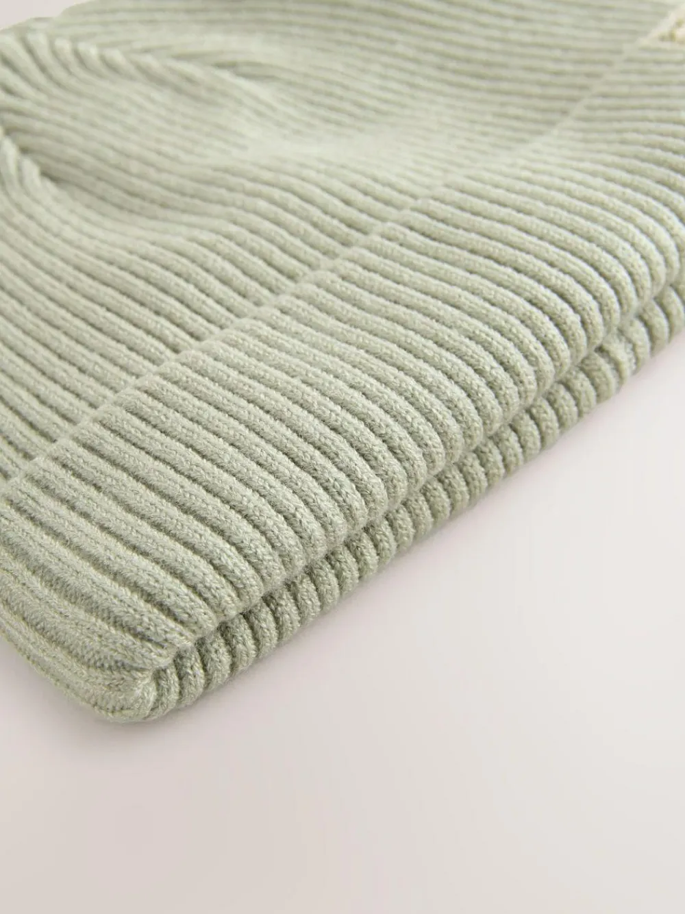 Next 2 Pack Baby Beanie Knitted Hats (0mths-2yrs) Minerals