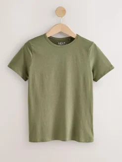 Online Next Crew Neck Cotton Rich T-Shirts 5 Pack Minerals