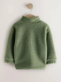 Next Minerals Plain Funnel Neck Fleece Zip Through Fleece (3mths-7yrs)^BOY Baby Winter Clothing|Sweatshirts & Hoodies