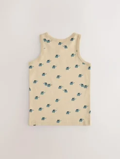 Sale Next Mini Safari Print 100% Cotton Vests 5 Pack (1.5-8yrs)