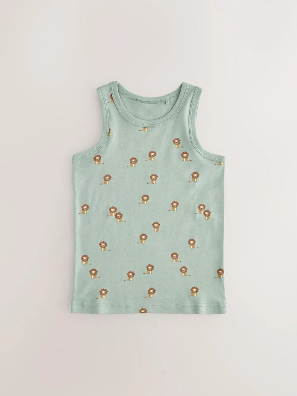 Sale Next Mini Safari Print 100% Cotton Vests 5 Pack (1.5-8yrs)