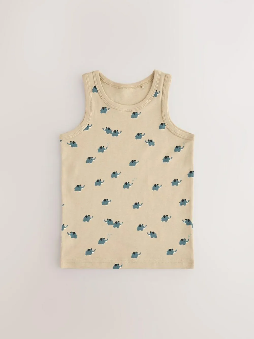 Sale Next Mini Safari Print 100% Cotton Vests 5 Pack (1.5-8yrs)