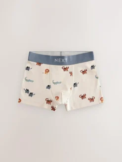 New Next Junior Character Trunks 5 Pack (1.5-16yrs) Mini Safari Print