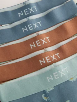 New Next Junior Character Trunks 5 Pack (1.5-16yrs) Mini Safari Print