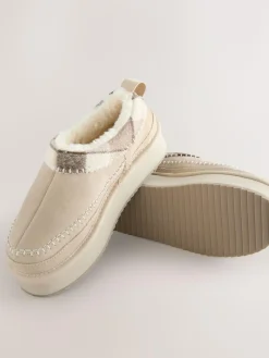 Next Forever Comfort® Leather Fur Lined Cosy Platform Shoes^Women Flats