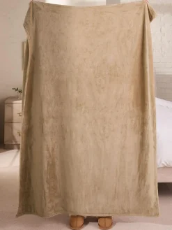 Hot Next Mink Brown Plush Fleece Throw