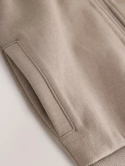 Best Next Smart Jersey Bomber Jacket and Joggers Set (3-16yrs) Mink Brown