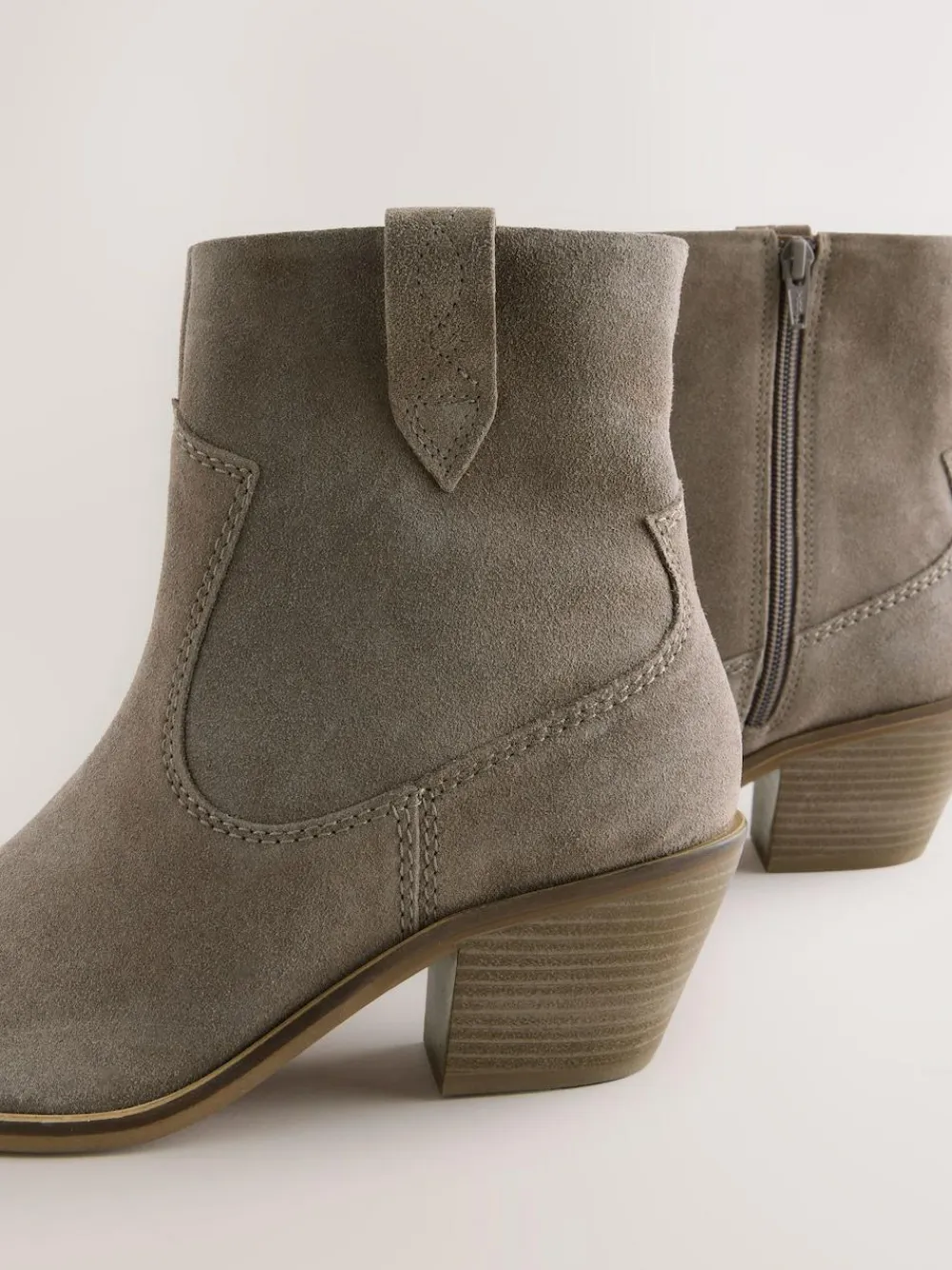 Next Standard/Wide Fit Cowboy Block Heel Ankle Boots^Women Wide Fit & Extra Wide Fit|Boots & Wellies