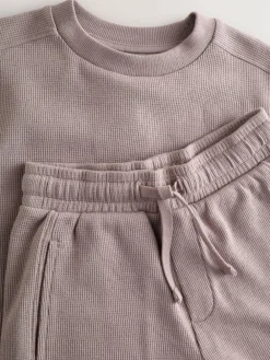 Next Textured Short Sleeve T-Shirt and Shorts Set (3-16yrs)^BOY Sets & Outfits|Sweatshirts & Hoodies