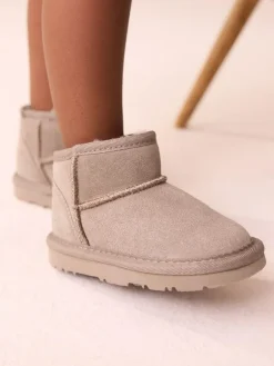 Next Mink Brown Water Repellent Standard Fit (F) Suede Pull On Boots^ Baby Boots|Boots