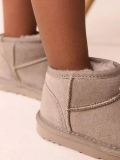 Next Mink Brown Water Repellent Standard Fit (F) Suede Pull On Boots^ Baby Boots|Boots