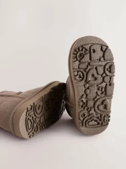 Next Mink Brown Water Repellent Standard Fit (F) Suede Pull On Boots^ Baby Boots|Boots