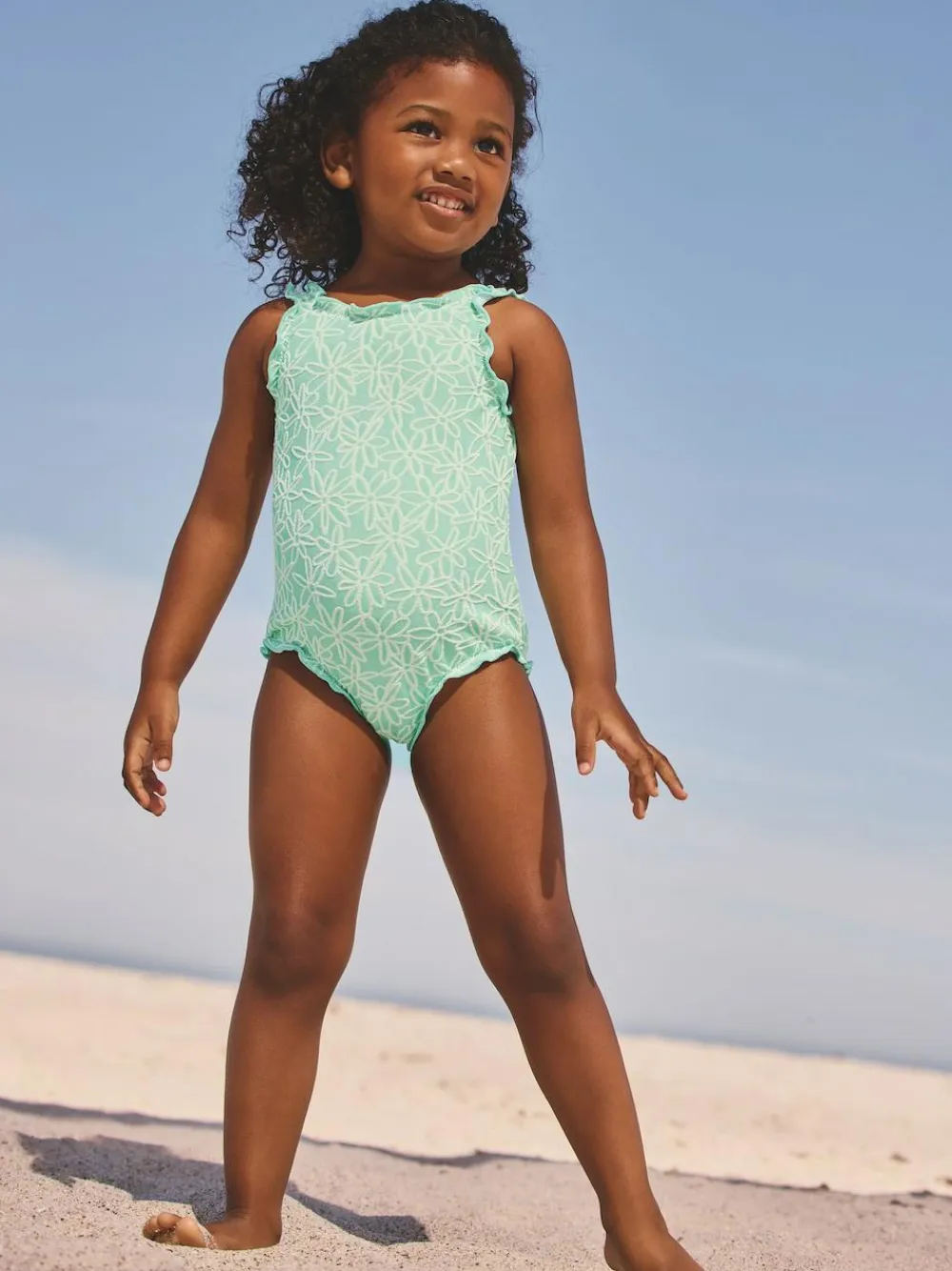 Next Lettuce Edge Swimsuit (3mths-7yrs)^ Baby Girls|Baby Girls