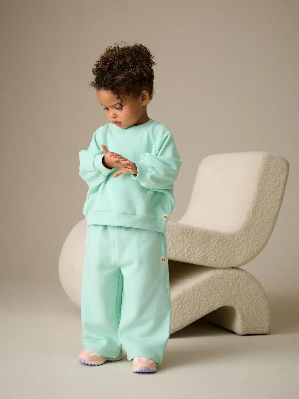 Online Next Mint Green Wide Leg Sweat Joggers (3mths-7yrs)