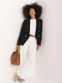 Mint Velvet Black Double Breasted Blazer^Women Suits & Tailoring|Blazers