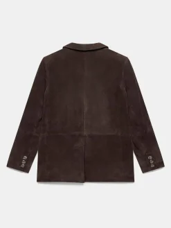 Discount Mint Velvet Brown Suede Blazer