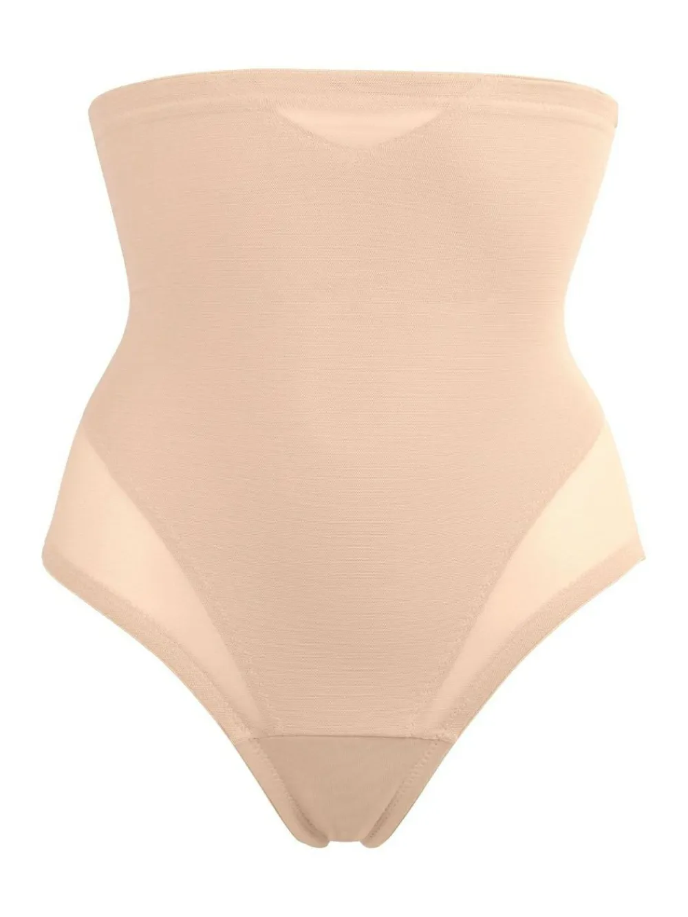 Best Miraclesuit High Waisted Sheer Firm Tummy Control Thong Warm Beige