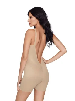 Outlet Miraclesuit Show Stopper Low Back All-In-One Bike Shorts Nude