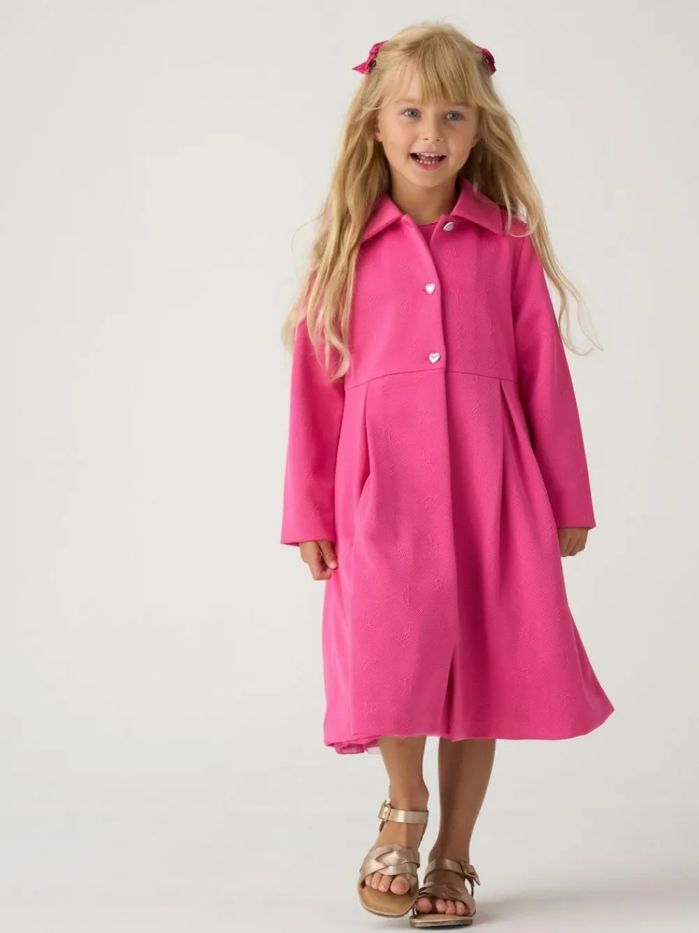 Miss Pink Jacquard Bows Jacket and Sequin Dress Set^ Dresses|Occasionwear