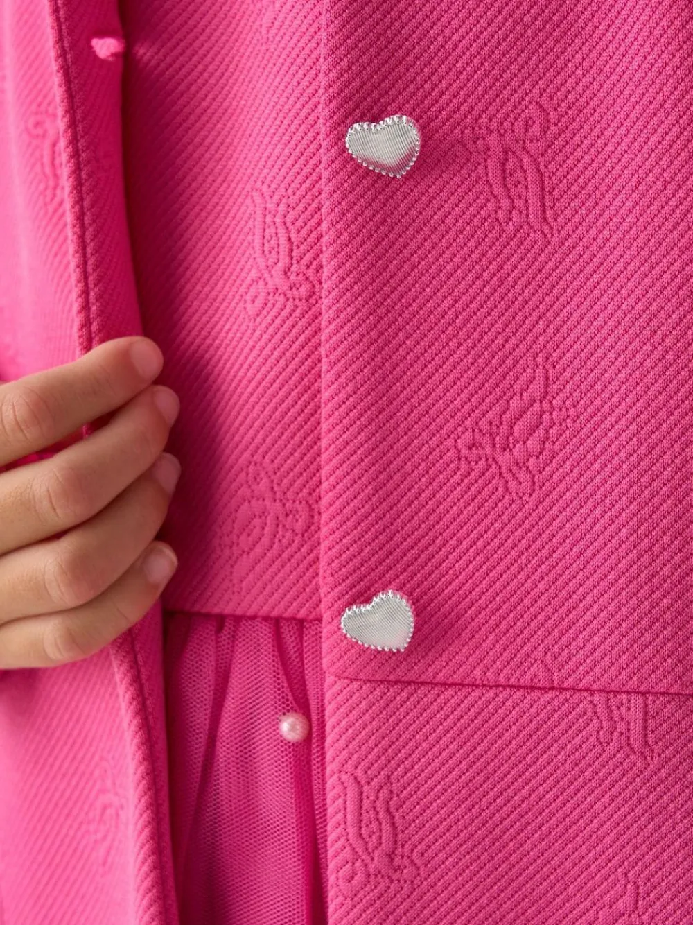 Miss Pink Jacquard Bows Jacket and Sequin Dress Set^ Dresses|Occasionwear