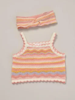 Miss True Knit Top Shorts and Headband Outfit Set^ Knitwear|Knitwear