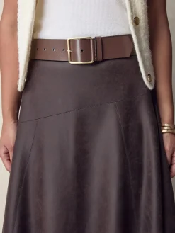 Next N. Premium Made In Italy Wide Leather Belt^Women Belts