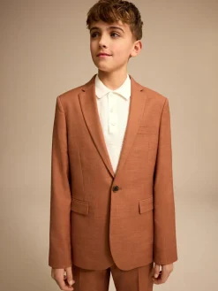 Next Mocha Brown Suit Jacket (3-16yrs)^BOY Suits & Vest