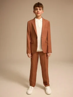 Next Mocha Brown Suit Jacket (3-16yrs)^BOY Suits & Vest